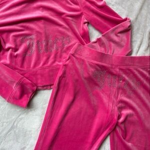 Juicy Couture Pink Velour Lounge Set